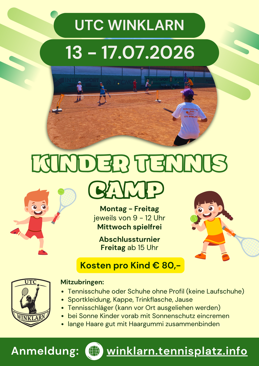Kinder Tennis Camp 2026